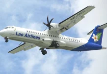 Lao Airlines operates the Savannakhet-Suvarnabhumi route Lao Airlines flies Savannakhet-Bangkok