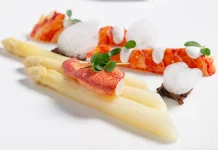 White Asparagus Delights at Red Sky Red Sky Bangkok